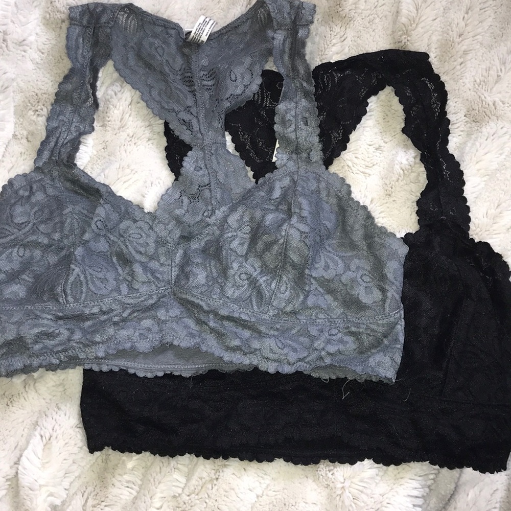 2 Free People racerback bralettes